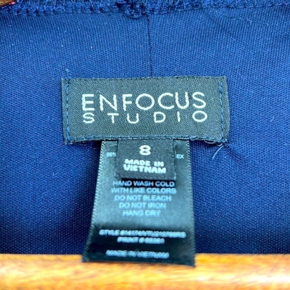 Enfocus Studio - Beautiful Printed Burgundy Floral Mesh Maxi Dress Size 8 - Picture 9 of 11